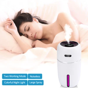 Portable LED Mini Car Humidifier Air Purifier Essential Oil Aroma Diffuser 200ml - Picture 1 of 21