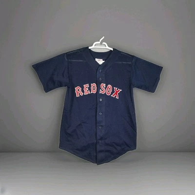 Boston Red Sox Jersey Mens  Medium 38 - 40 Teamwork Athletic Apparel Blue MLB  - Image 1 of 4