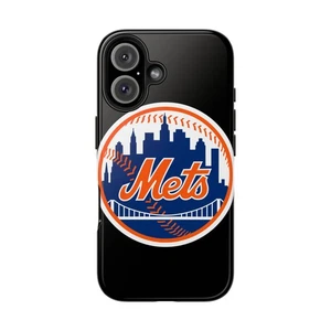 New York Mets Tough Phone Case, Fan Apparel for Baseball Lovers, Black iPhone - Picture 1 of 107