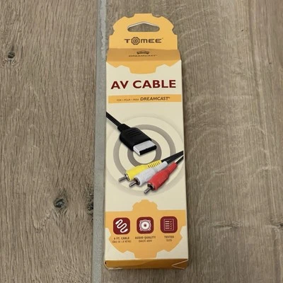 Sega Dreamcast AV Cable RCA Composite Audio Video A/V Cord - Brand New 6ft - Image 1 of 2