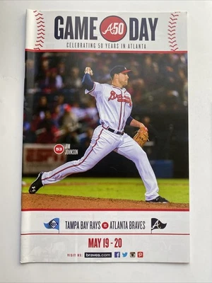 JIM JOHNSON Atlanta Braves Baseball 2015 Gameday Program SGA Turner Field TB A50 - Image 1 of 2