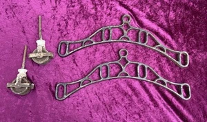 Original Vintage Cast Iron Clothes Dryer Airer & Pulleys - Picture 1 of 9