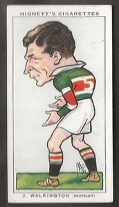 HIGNETT-FOOTBALL CARICATURES 1935-#50- RUGBY - HUNSLET - WALKINGTON - Picture 1 of 2