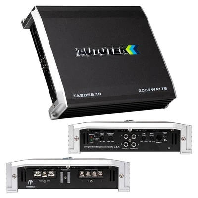 AUTOTEK TA-2055.1D 1-CHANNEL 2000W MAX CLASS-D CAR AUDIO MONOBLOCK AMPLIFIER NEW - Image 1 of 4
