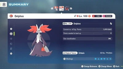 Delphox Shiny Alpha 6IVs listo para la batalla - Legends ZA Foto 1 de 4