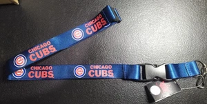 MLB Baseball Chicago Cubs Aminco 23 In. Nylon Lanyard With Detachable Keychain - Picture 1 of 2