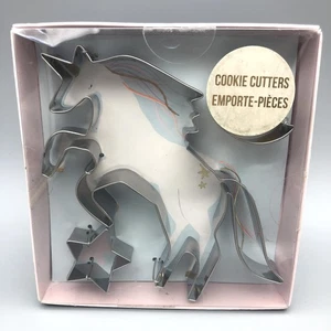 Meri Meri 5" Unicorn Star & Moon Cookie Cutters Set Fantasy Baking - Picture 1 of 8