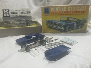 Vintage K&B 1/32 Pontiac Tempest GTO Slot Car Kit Unused Open Package Model LNIB - Picture 1 of 18