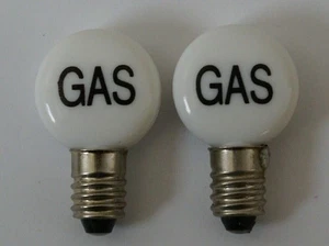 Set of (2) Replacement Bulbs Globes for Vintage Marx Service Gas Filling Station - Picture 1 of 2