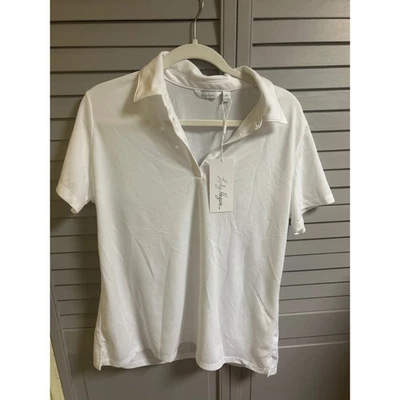 Lady Hagen Womens XL White Short Sleeve Polo Shirt Golf Athletic - Image 1 of 3