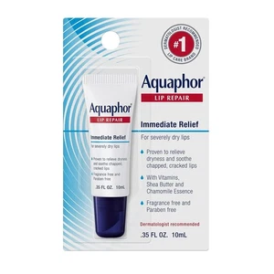 Aquaphor Lippenreparatursalbe - langanhaltende Linderung für trockene Lippen, 0,35 oz - Bild 1 von 5