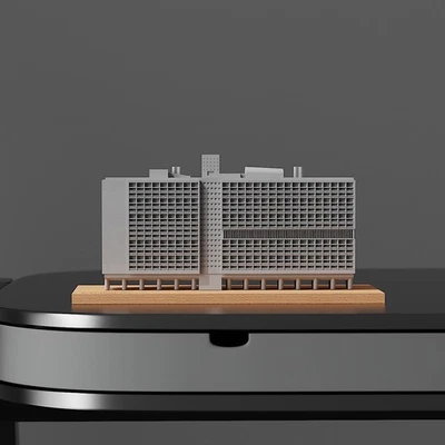 Apartamento Marsella Miniatura Cemento Modelo: Le Corbusier Arquitectura Regalo Foto 1 de 4
