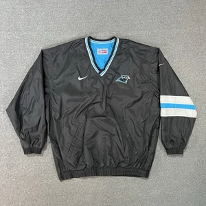 VTG Carolina Panthers Nike NFL Pro Line Pullover Reversible Jacket Mens Size XL - Picture 1 of 8