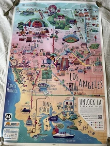 LA Poster von Train and Transit Unlock LA SoCal Transit Month Metro U-Bahn 2025 - Bild 1 von 6