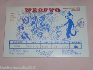 QSL RADIO CARD - WB2FVO - USA - 1972 - Picture 1 of 1
