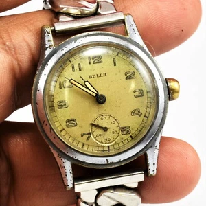 Rare German military watch Bulla DH Wehrmacht WWII Swiss Made Running Condition - Picture 1 of 5