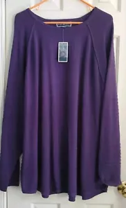 NWT Karen Scott Women's Plus Curve 3x Purple Sweater - Picture 1 of 7
