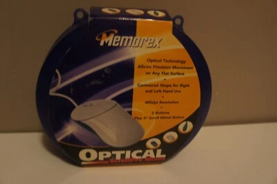 Vintage Memorex PS/2 3-Button Wired Mouse 400 dpi  with Storage Case | BRAND NEW - Image 1 of 4