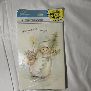 Vintage Hallmark Happy New Year Cards Contains 6 Cards - NEW in Package - Picture 1 of 10