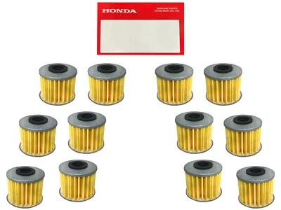Paquete de 12 filtros de aceite OEM Honda 15412-MGS-D21 para - Talon / Pioneer / CRF 1000 Foto 1 de 4