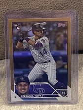 Ezequiel Tovar Gold Rookie Card RC 2023 Topps Series 2 #651 Colorado Rockies