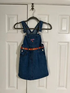 Barbie girl's overall denim dress, size 6 copyright 2000 - Picture 1 of 1