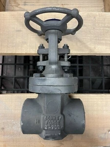 Válvula de compuerta BONNEY FORGE HL11-LE 2" 800 roscada FNPT A105N borde de acero forjado #8 - Imagen 1 de 10