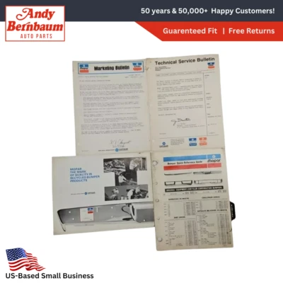 1974 Chrysler Parachoques Rápido Técnico Reparación Servicio Guía W/Marketing - Imagen 1 de 4