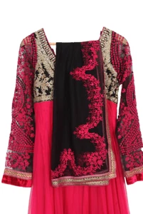 INDIAN PAKISTANI PARTYWEAR ETHNIC DESIGNER BOLLYWOOD ANARKALI SALWAR KAMEEZ SARI - Picture 1 of 7