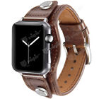 Vintage Leather Band Strap For Apple iWatch Series 9 8 7 6 5 SE Ultra 40/44/49mm