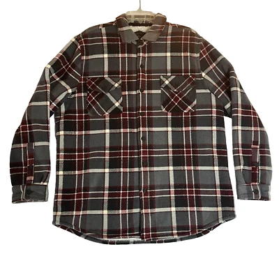 Freedom Foundry Jacket Mens XL Flannel Plaid Sherpa Fleece Shacket Gorpcore - Image 1 of 4
