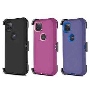Per Motorola One 5G Ace/G 5G custodia antiurto + clip adatta a Otterbox Defender - Foto 1 di 100