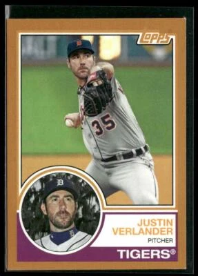 2015 Topps Archives #229 Justin Verlander Gold #/50 - Image 1 of 2