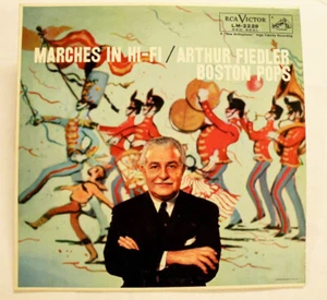 Vinyl Record: Marches in Hi-Fi - Arthur Fiedler Boston Pops LP Album 1958 - Picture 1 of 5