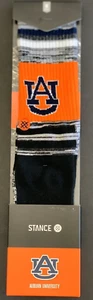 Stance Auburn Tigers Sock Navy Blue Orange New Men's Medium - Picture 1 of 2