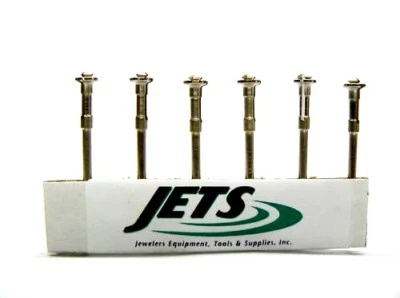 Mandril a presión para discos centrales de latón Moores mini mandriles joyería dental 6 piezas Foto 1 de 4