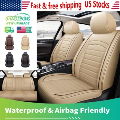 Leather Automotive Car Seat Covers Waterproof Cushions for Volvo Front Rear Set Foto 1 de 4