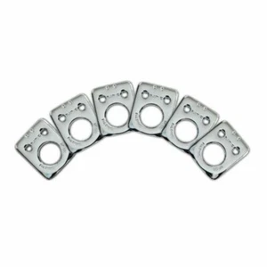 NEW - Graph Tech Ratio Invisomatch Plates (6) For Fender 2-Pin Hole - NICKEL - Picture 1 of 1