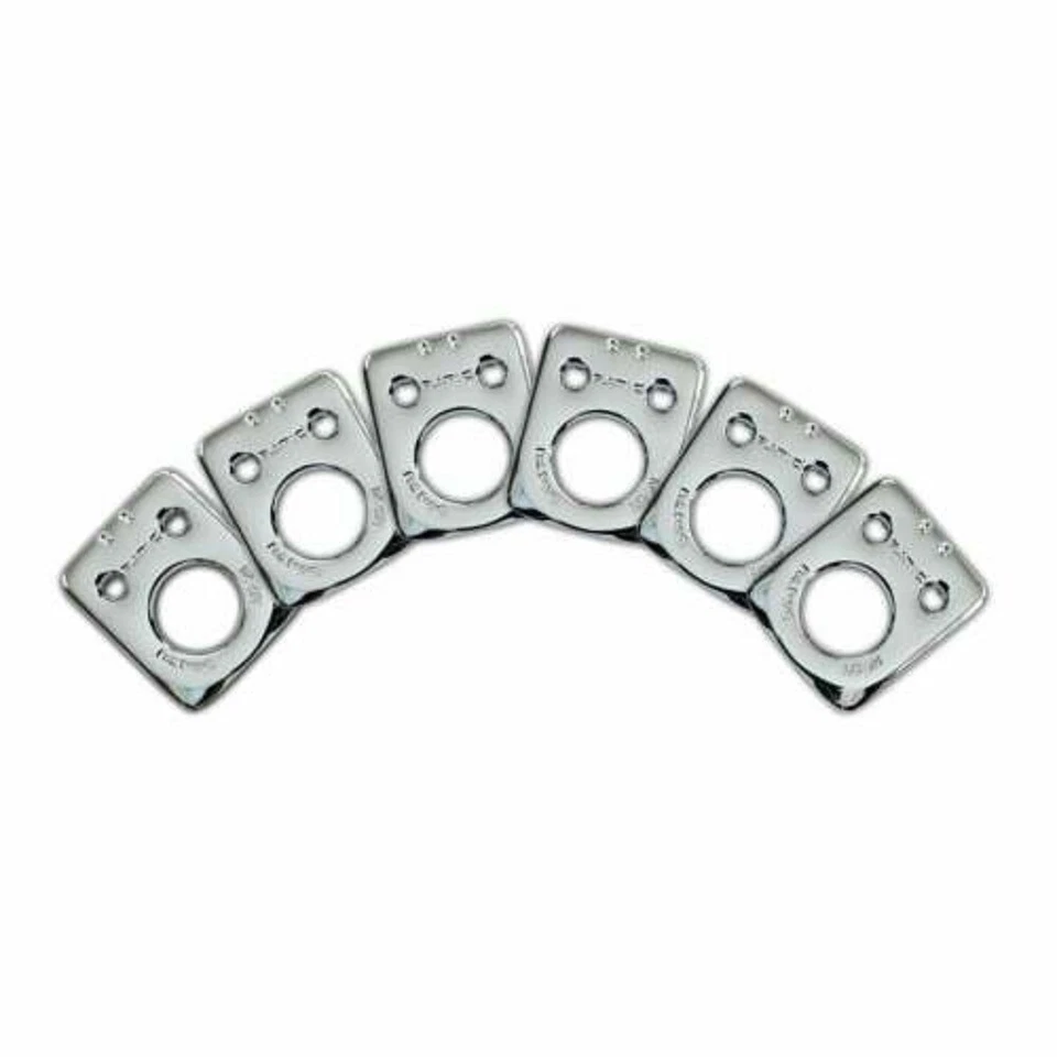 NEW - Graph Tech Ratio Invisomatch Plates (6) For Fender 2-Pin Hole - NICKEL - Image 1 of 1
