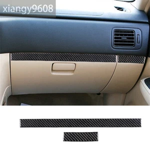 Carbon Fiber Co-pilot Dashboard Glove Box Panel Trim For Subaru Forester 2005-08 - Foto 1 di 12