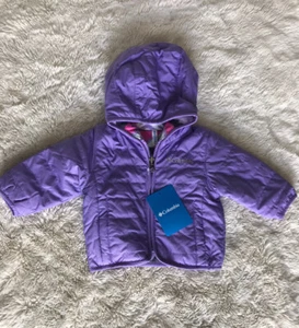 Infant Girls Columbia Reversible Coat 3-6 Months - Picture 1 of 7