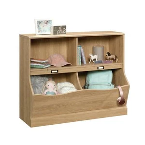 Kids Toy Bin Box Storage Shelves Organizer Wood Cubby Toddler Girls Boys Bedroom - Picture 1 of 11