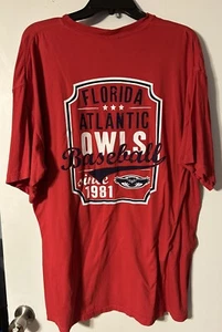 NCAA Florida Atlantic Owls Baseball Men’s Pocket T-shirt, XL - Picture 1 of 3
