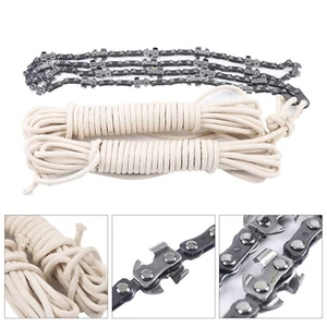 48" High Reach Limb Handkettensäge Set w/ Seilwurf Gewichtstasche 65 Manganstahl - Bild 1 von 12