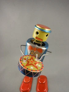 Tin Toy - Robot Drummer Wind Up - Picture 1 of 5