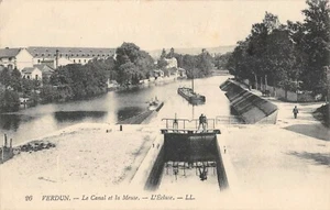 CPA 55 VERDUN LE CANAL ET LA MEUSE ECLUSE - Picture 1 of 1