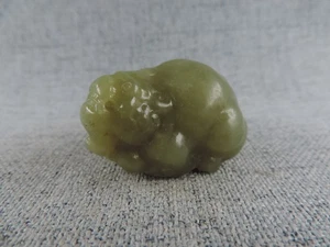 Antike chinesische Hetian Jade manuelle Skulptur PIXIU Statue Anhänger 招财貔貅 - Bild 1 von 7
