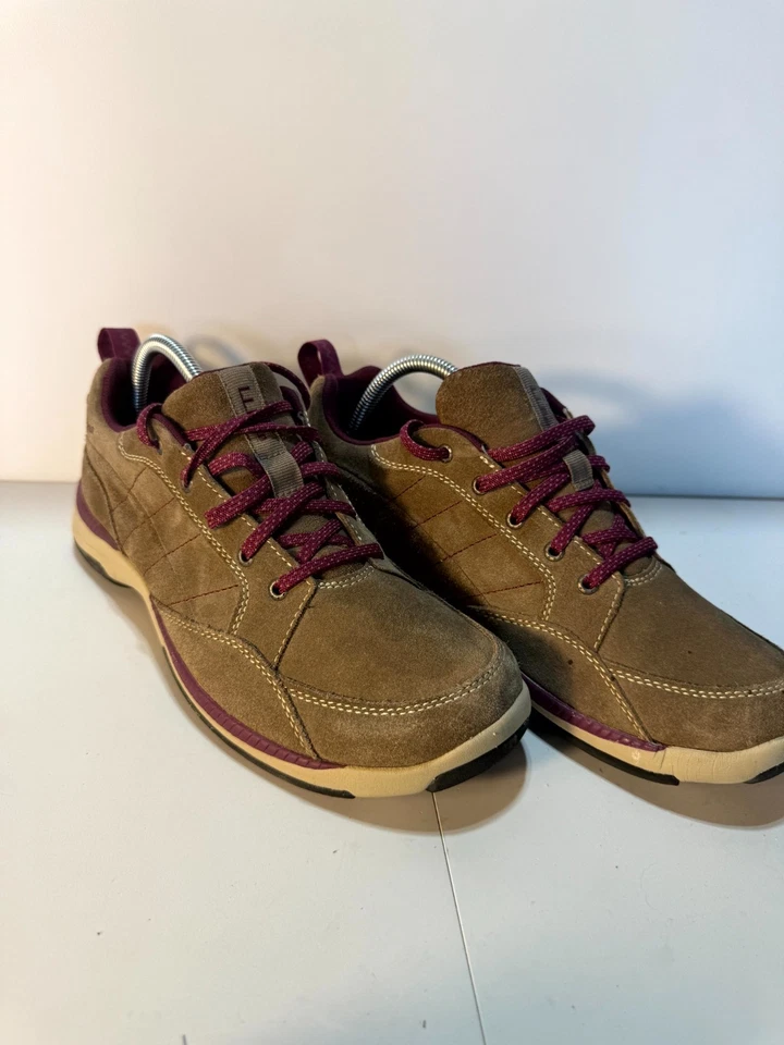 L.L. Bean Beansport 501754 Mujer EE. UU. 9.5 Zapatos Anchos Marrón Gamuza Tenis Atléticos Foto 1 de 4