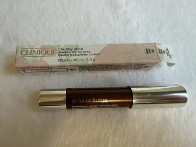 Clinique Chubby Stick Shadow Tint For Eyes 03 FULLER FUDGE - Full Size NIB Free - Image 1 of 4