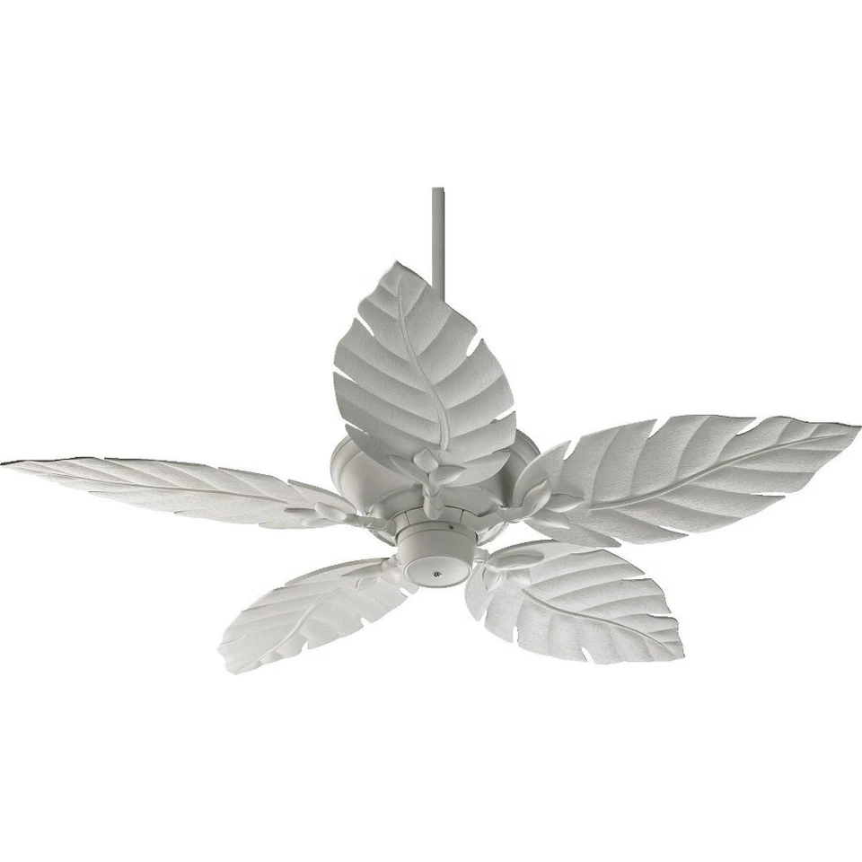 Monaco - Patio Fan in style - 52 inches wide by 16.73 inches high-Studio White - Image 1 of 1